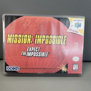 Mission Impossible Nintendo 64 N64 Video Game Retro Tom Cruise W Case